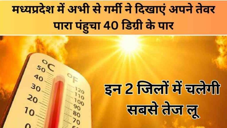 मध्यप्रदेश में अभी से गर्मी ने दिखाएं अपने तेवर