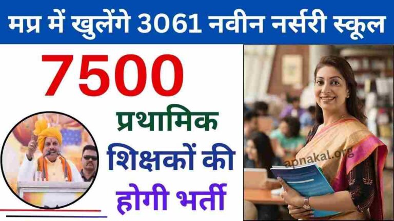 MP News: मध्य प्रदेश में खुलेंगे 3061 नवीन नर्सरी स्कूल, 7500 प्रथामिक शिक्षकों की होगी भर्ती