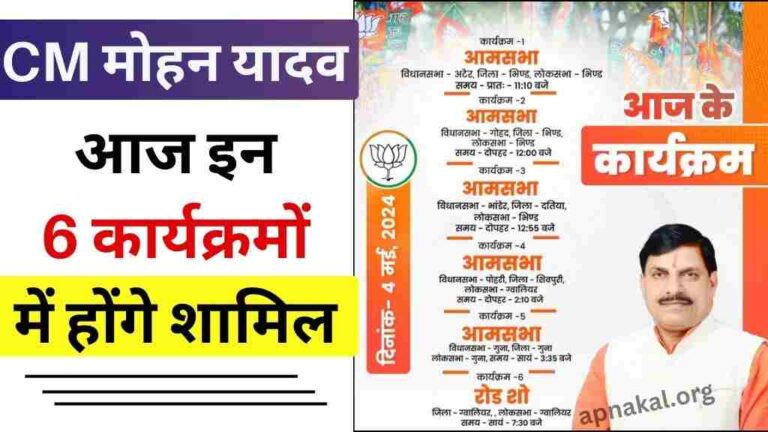 MP News: मध्य प्रदेश के मुख्यमंत्री मोहन यादव आज इन 6 कार्यक्रमों में होंगे शामिल, प्रदेशवासियों को मिलेगी सौगात
