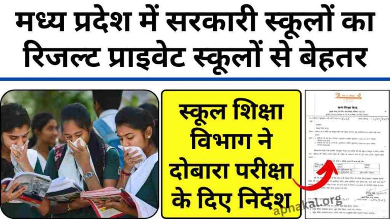 MP News: मध्य प्रदेश में सरकारी स्कूलों का रिजल्ट प्राइवेट स्कूलों से बेहतर, स्कूल शिक्षा विभाग ने दोबारा परीक्षा के दिए निर्देश