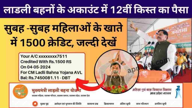 CM Ladli Bahana Yojana: लाडली बहनों के बैंक अकाउंट में 12वीं किस्त का पैसा आना हुआ शुरू
